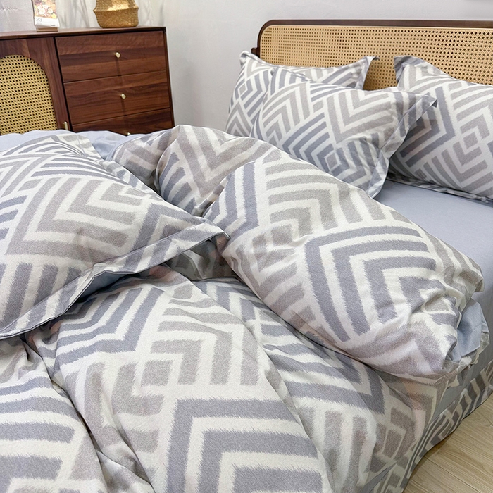 91家纺网 家纺一手货源 找家纺 （总）橙艺家居 2025新款秋冬全棉纯棉磨毛四件套