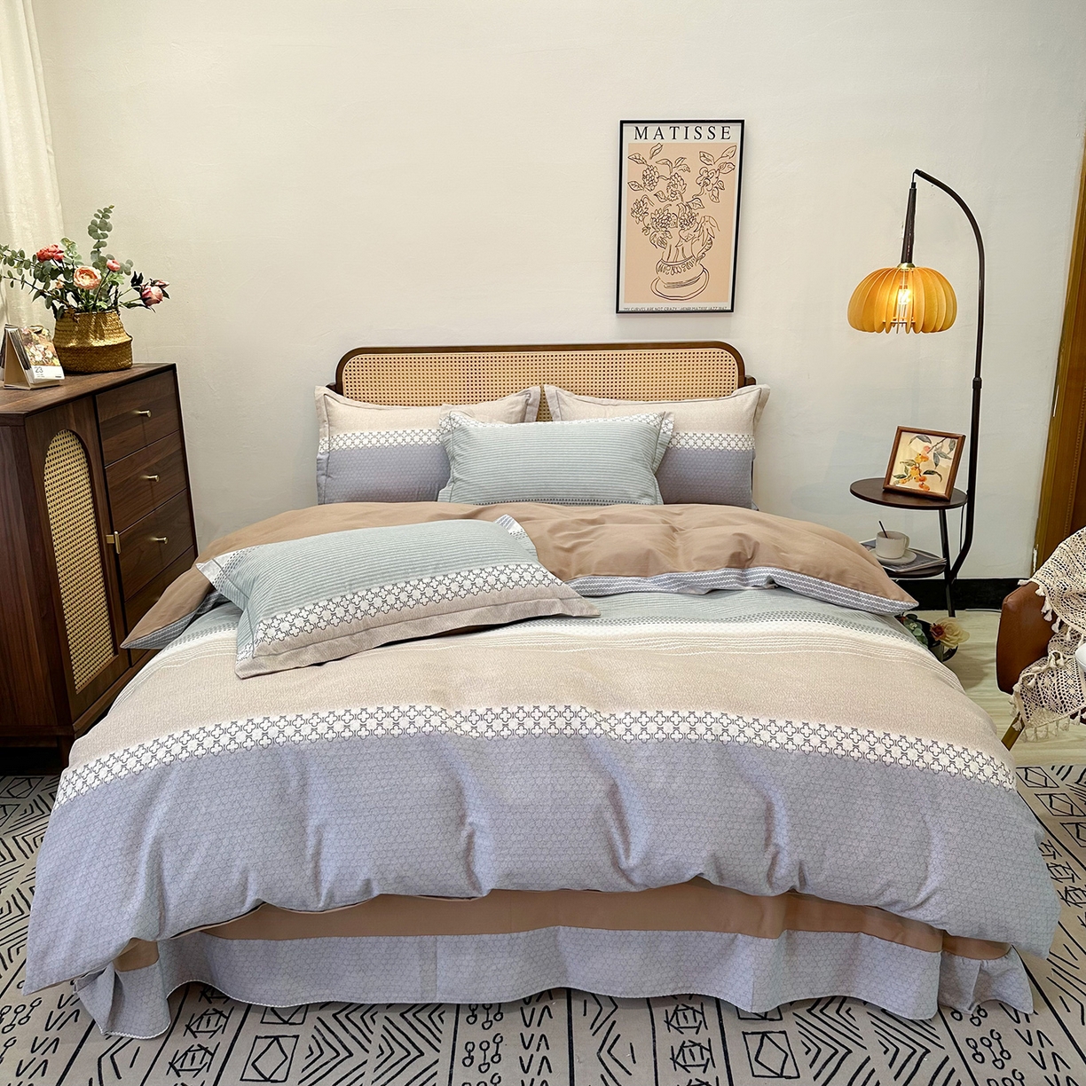 91家纺网 家纺一手货源 找家纺 （总）橙艺家居 2025新款秋冬全棉纯棉磨毛四件套