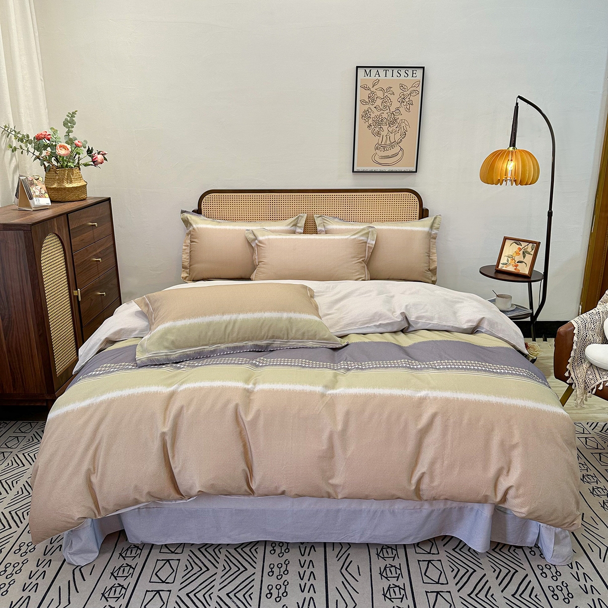 91家纺网 家纺一手货源 找家纺 （总）橙艺家居 2025新款秋冬全棉纯棉磨毛四件套