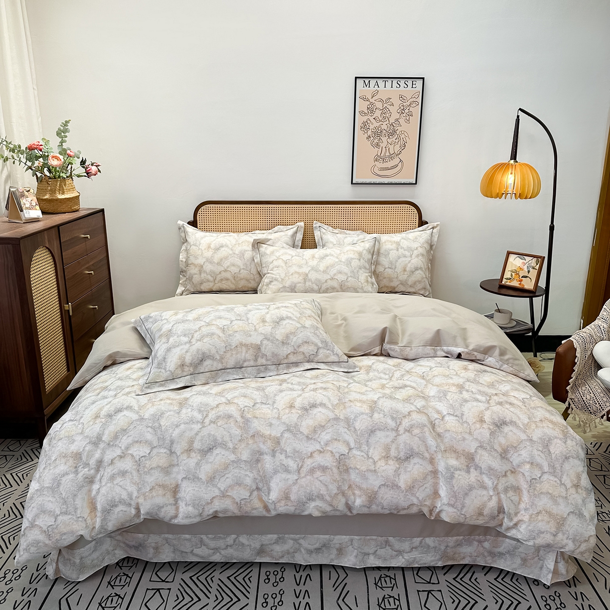 91家纺网 家纺一手货源 找家纺 （总）橙艺家居 2025新款秋冬全棉纯棉磨毛四件套