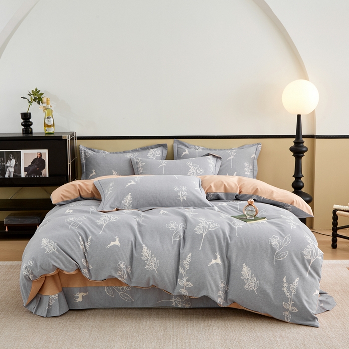 91家纺网 家纺一手货源 找家纺 （总）橙艺家居 2025新款秋冬全棉纯棉磨毛四件套