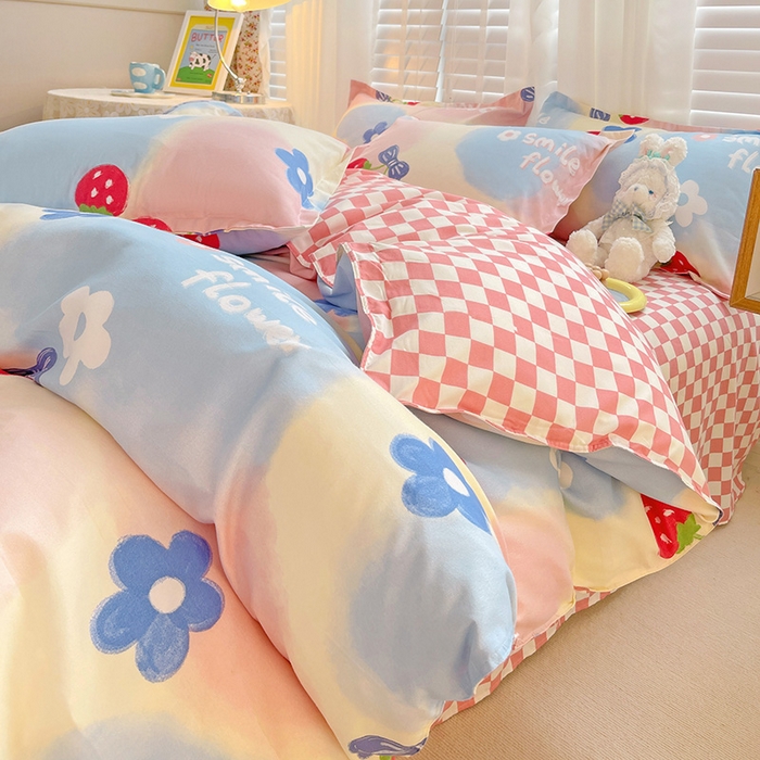 91家纺网 家纺一手货源 找家纺 （总）文黛家居 2025新款植物羊绒小版花四件套