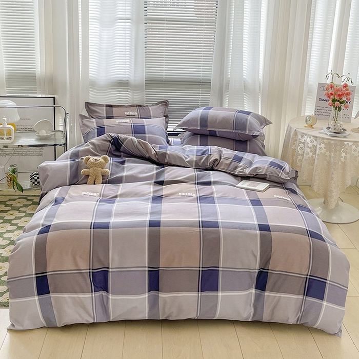 91家纺网 家纺一手货源 找家纺 （总）文黛2025新款植物羊绒小版花四件套-场景2