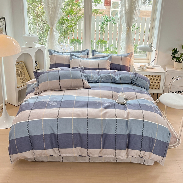 91家纺网 家纺一手货源 找家纺 （总）文黛2025新款植物羊绒小版花四件套-场景2