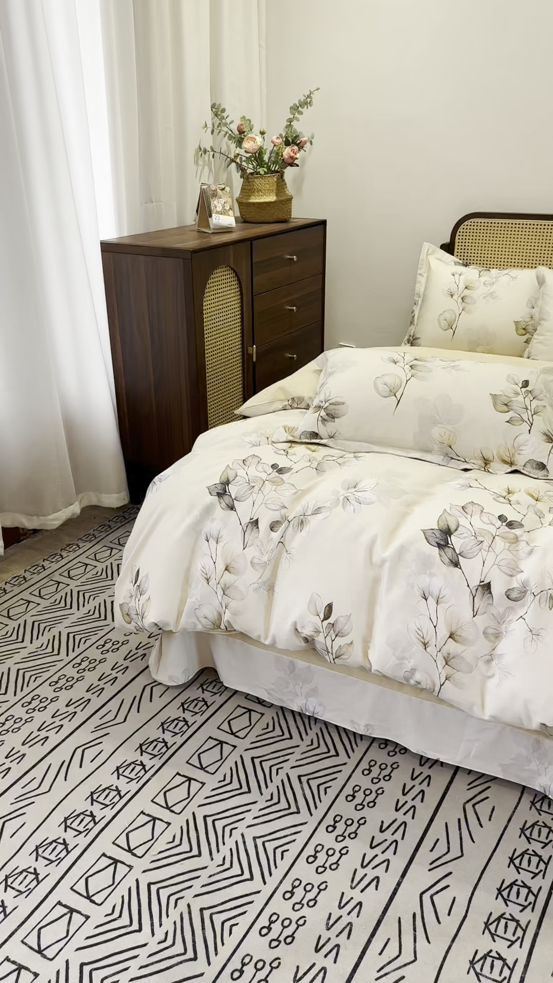 91家纺网 家纺一手货源 找家纺 橙艺家居 2025新款秋冬全棉纯棉磨毛四件套 舒蔓枝