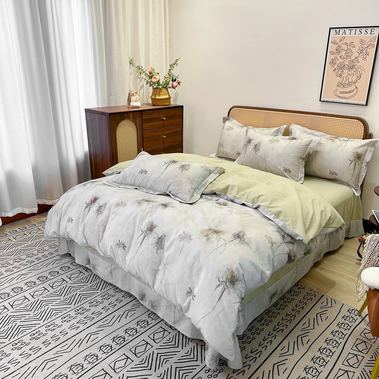 91家纺网 家纺一手货源 找家纺 橙艺家居 2025新款秋冬全棉纯棉磨毛四件套 嬉秋集