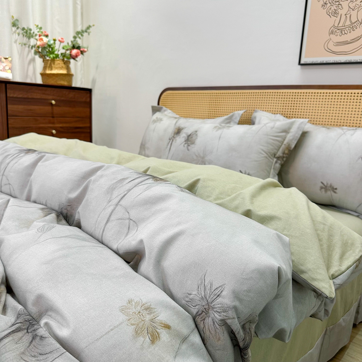 91家纺网 家纺一手货源 找家纺 橙艺家居 2025新款秋冬全棉纯棉磨毛四件套 嬉秋集