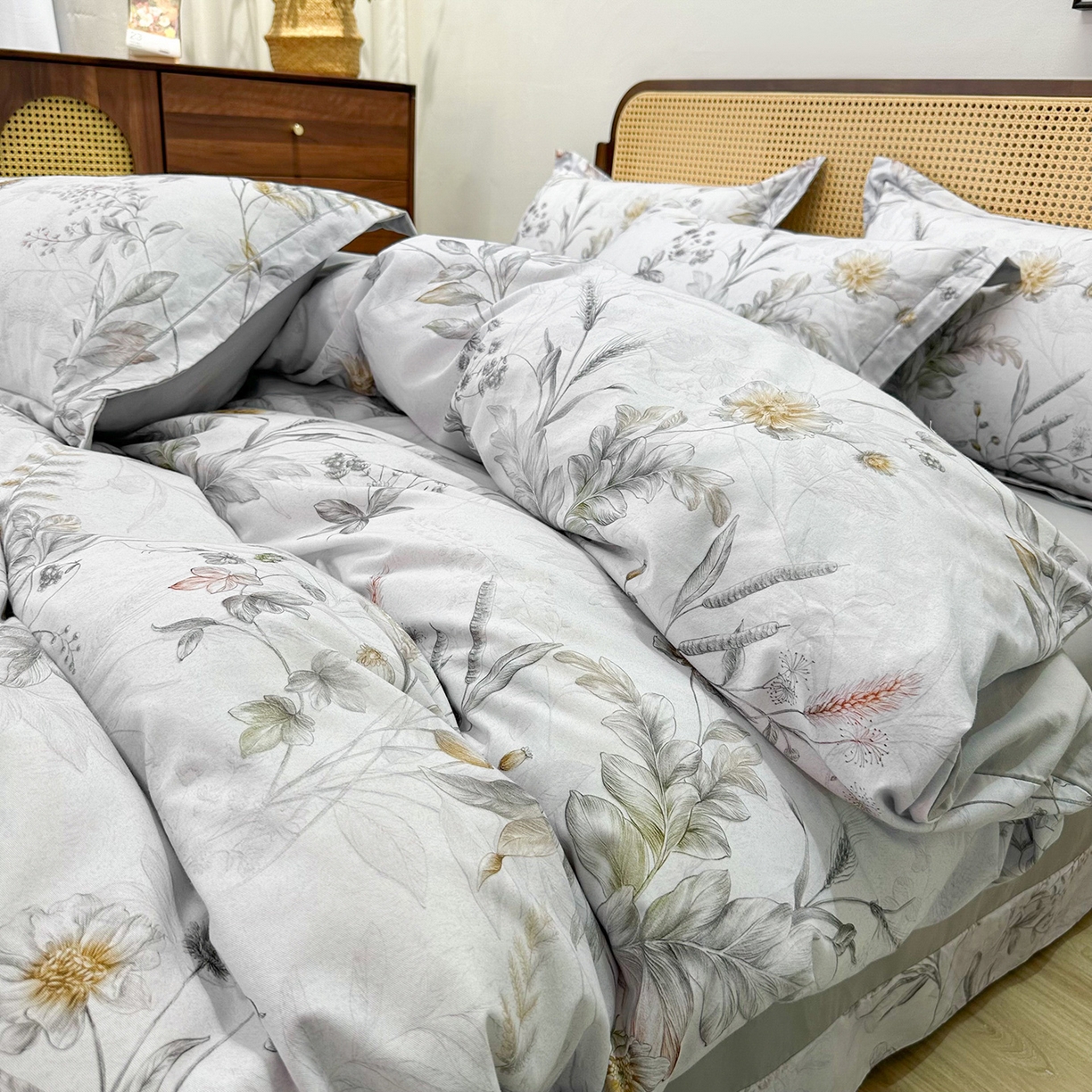 91家纺网 家纺一手货源 找家纺 橙艺家居 2025新款秋冬全棉纯棉磨毛四件套 