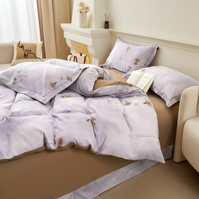 橙艺家居 2025新款秋冬全棉纯棉磨毛四件套 爱意随风