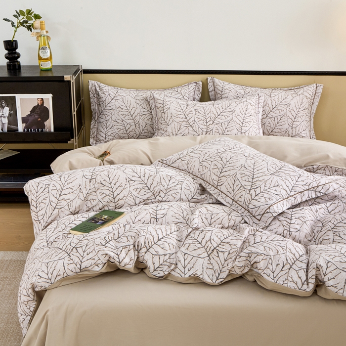 91家纺网 家纺一手货源 找家纺 橙艺家居 2025新款秋冬全棉纯棉磨毛四件套 晨梦