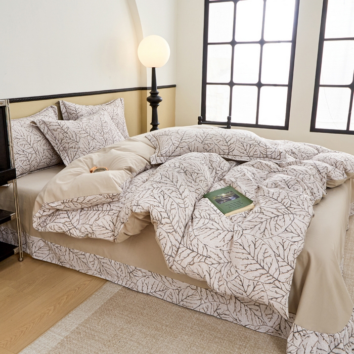 91家纺网 家纺一手货源 找家纺 橙艺家居 2025新款秋冬全棉纯棉磨毛四件套 晨梦