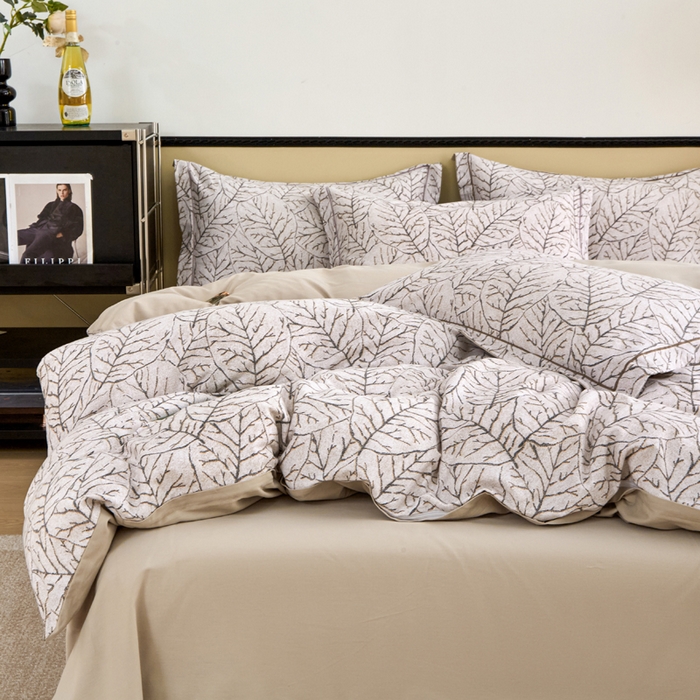 91家纺网 家纺一手货源 找家纺 橙艺家居 2025新款秋冬全棉纯棉磨毛四件套 晨梦