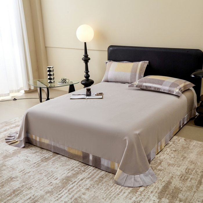 91家纺网 家纺一手货源 找家纺 橙艺家居 2025新款秋冬全棉纯棉磨毛四件套 敬流年