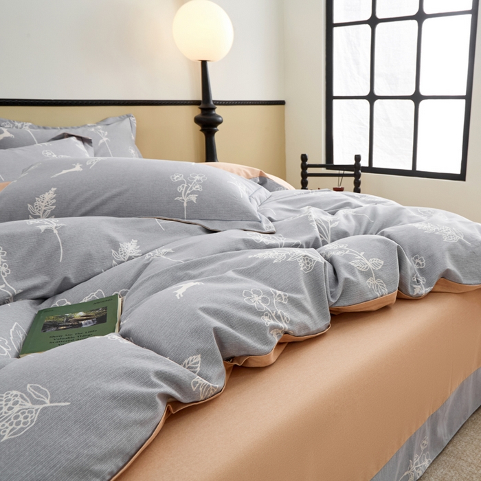 91家纺网 家纺一手货源 找家纺 橙艺家居 2025新款秋冬全棉纯棉磨毛四件套 芊芊之恋