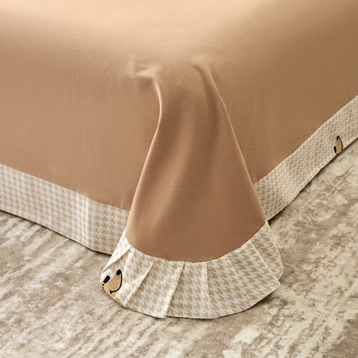 91家纺网 家纺一手货源 找家纺 橙艺家居 2025新款秋冬全棉纯棉磨毛四件套 旺财多多