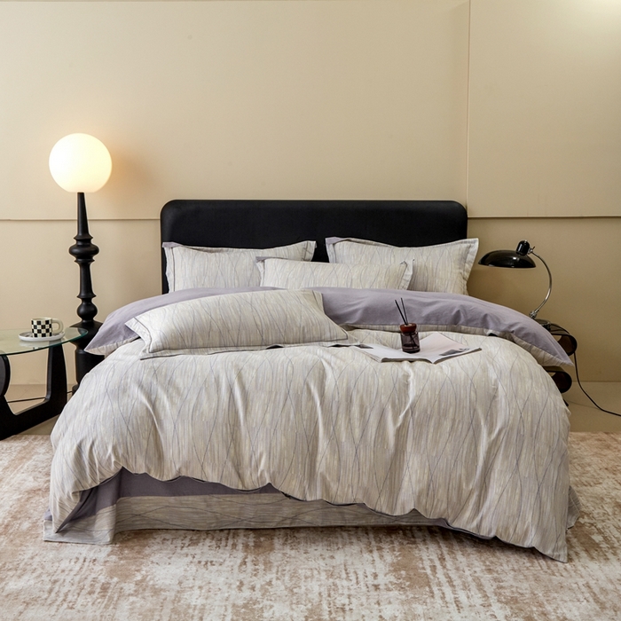 橙艺家居 2025新款秋冬全棉纯棉磨毛四件套 寻意