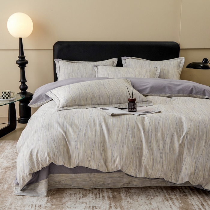 91家纺网 家纺一手货源 找家纺 橙艺家居 2025新款秋冬全棉纯棉磨毛四件套 寻意