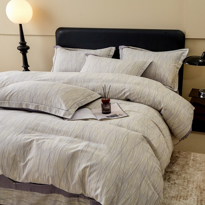 91家纺网 家纺一手货源 找家纺 橙艺家居 2025新款秋冬全棉纯棉磨毛四件套 寻意