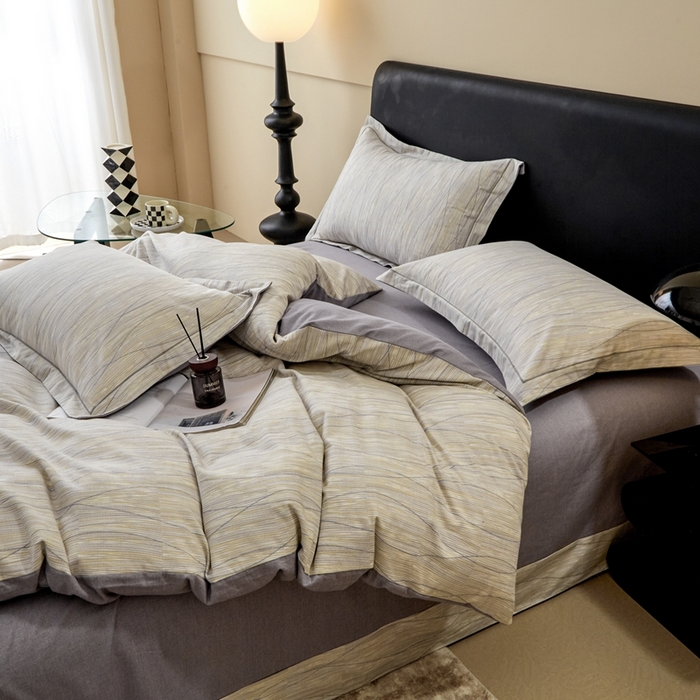 91家纺网 家纺一手货源 找家纺 橙艺家居 2025新款秋冬全棉纯棉磨毛四件套 寻意