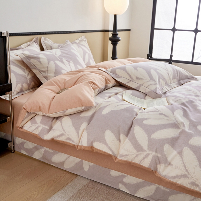 91家纺网 家纺一手货源 找家纺 橙艺家居 2025新款秋冬全棉纯棉磨毛四件套 亦初