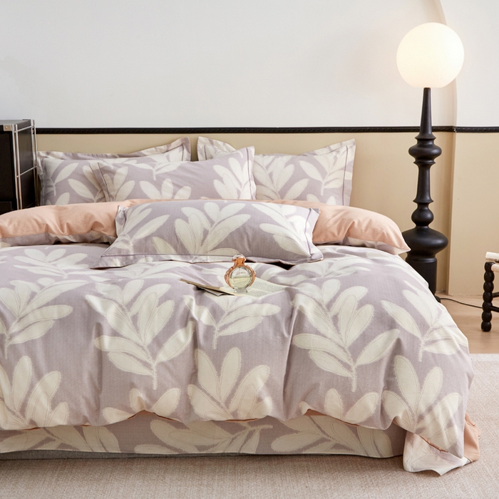 91家纺网 家纺一手货源 找家纺 橙艺家居 2025新款秋冬全棉纯棉磨毛四件套 亦初