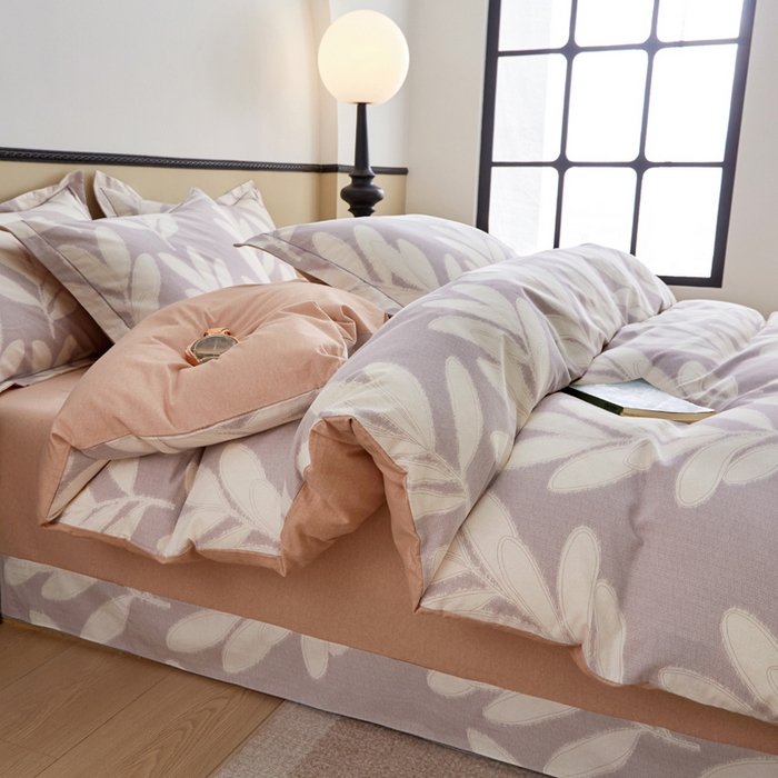 91家纺网 家纺一手货源 找家纺 橙艺家居 2025新款秋冬全棉纯棉磨毛四件套 亦初