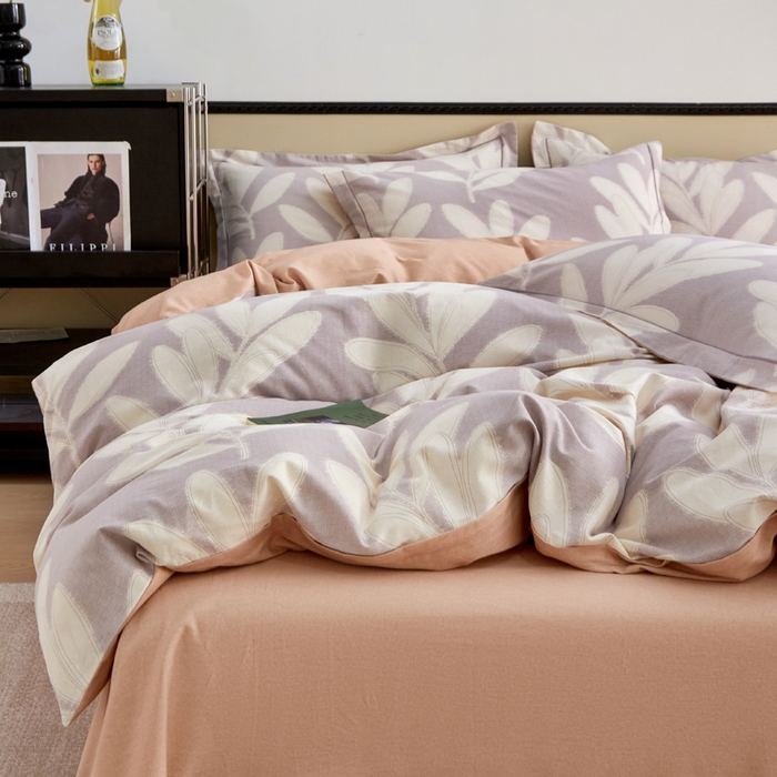 91家纺网 家纺一手货源 找家纺 橙艺家居 2025新款秋冬全棉纯棉磨毛四件套 亦初