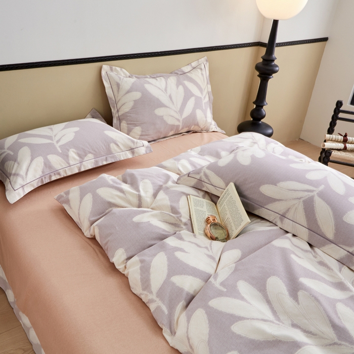 91家纺网 家纺一手货源 找家纺 橙艺家居 2025新款秋冬全棉纯棉磨毛四件套 亦初