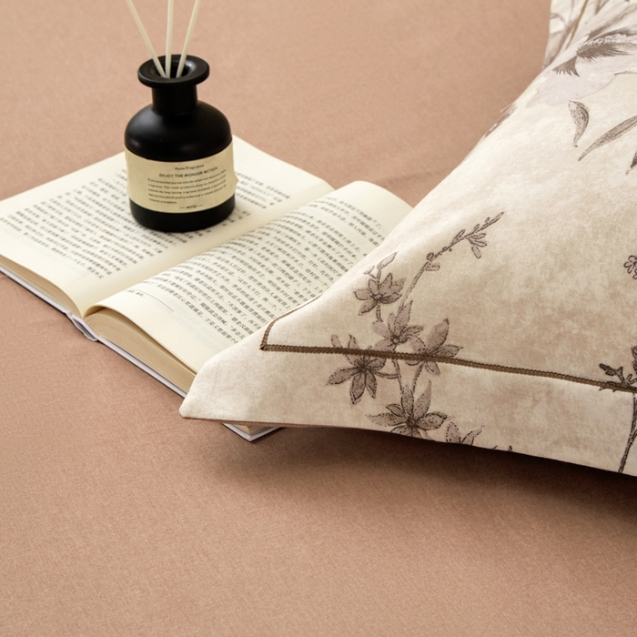 91家纺网 家纺一手货源 找家纺 橙艺家居 2025新款秋冬全棉纯棉磨毛四件套 远黛