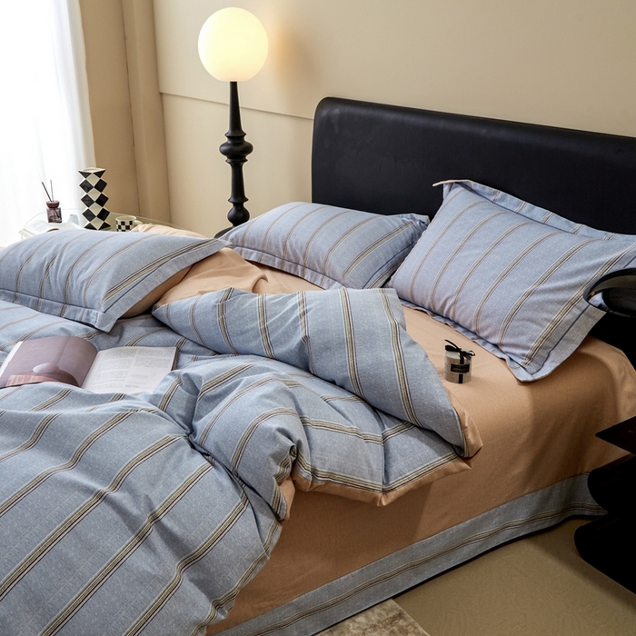 91家纺网 家纺一手货源 找家纺 橙艺家居 2025新款秋冬全棉纯棉磨毛四件套 妆海