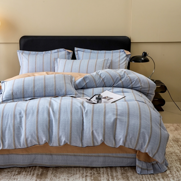 91家纺网 家纺一手货源 找家纺 橙艺家居 2025新款秋冬全棉纯棉磨毛四件套 妆海