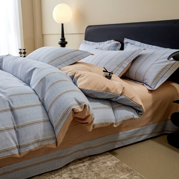 91家纺网 家纺一手货源 找家纺 橙艺家居 2025新款秋冬全棉纯棉磨毛四件套 妆海