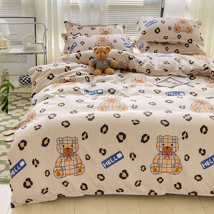 91家纺网 家纺一手货源 找家纺 （总）文黛2025新款植物羊绒小版花四件套-场景2