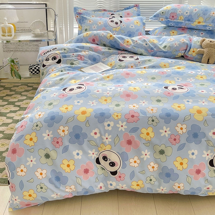 91家纺网 家纺一手货源 找家纺 （总）文黛2025新款植物羊绒小版花四件套-场景2