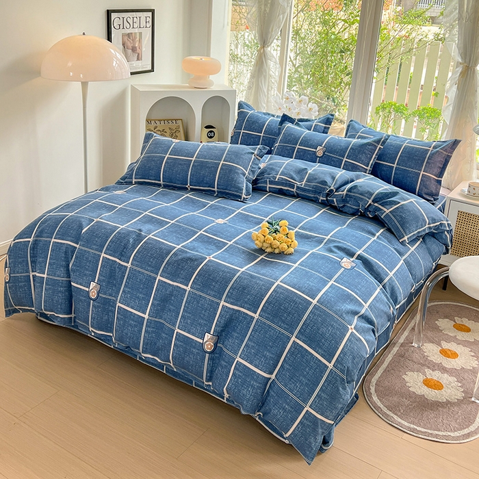 91家纺网 家纺一手货源 找家纺 （总）文黛2025新款植物羊绒小版花四件套-场景一