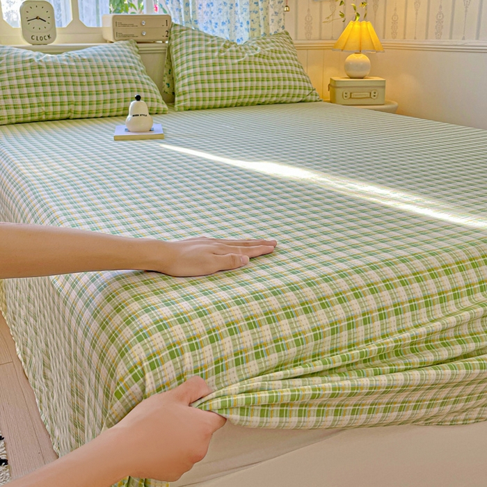 91家纺网 家纺一手货源 找家纺 （总）繁花家居 2025软爆高克重水洗棉床单床笠单件 学生季跑量款