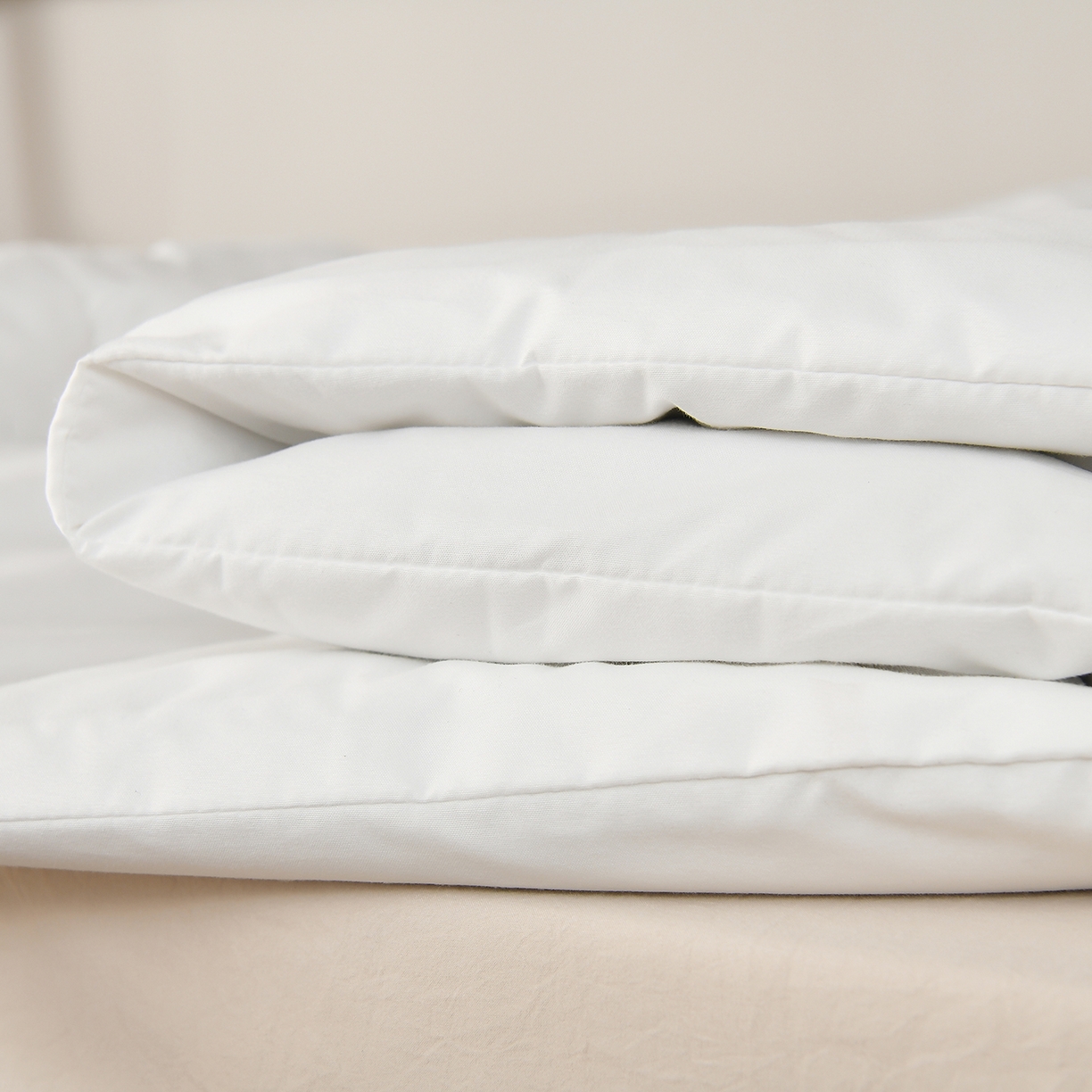 91家纺网 家纺一手货源 找家纺 好老表被业 2025新款磨毛学生宿舍上下铺枕芯被子床褥三件套 牛奶白