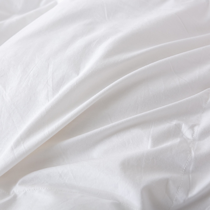 91家纺网 家纺一手货源 找家纺 好老表被业 2025新款95白鹅绒羽绒被被子被芯 纯棉-白色烫钻