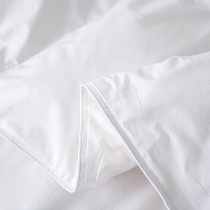 91家纺网 家纺一手货源 找家纺 好老表被业 2025新款95白鹅绒羽绒被被子被芯 纯棉-白色烫钻