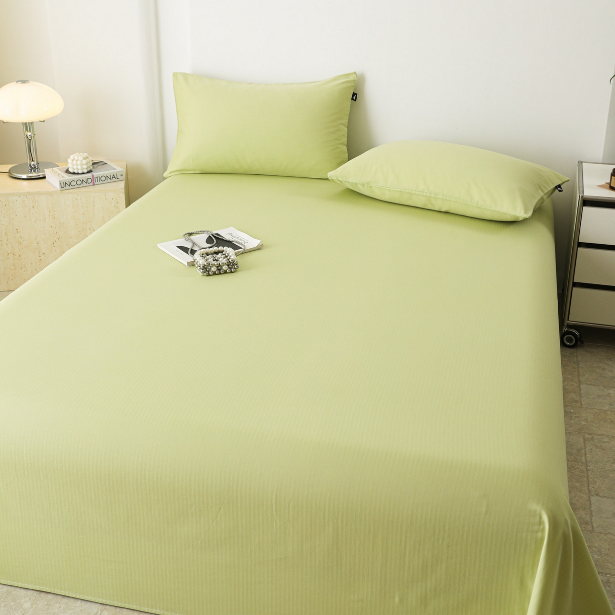 91家纺网 家纺一手货源 找家纺 （总）眠博士 2025新款大雁纹小提花全棉纯棉床单单件-单床单