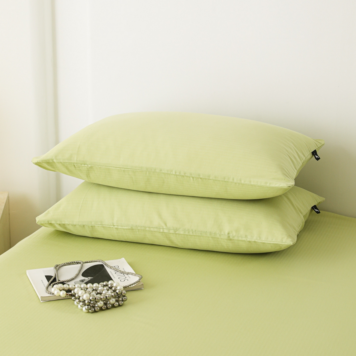 91家纺网 家纺一手货源 找家纺 眠博士 2025新款大雁纹小提花全棉纯棉床单单件-单床单 床单-雁纹草绿