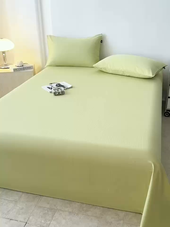 91家纺网 家纺一手货源 找家纺 （总）眠博士 2025新款大雁纹小提花全棉纯棉床单单件-单床单