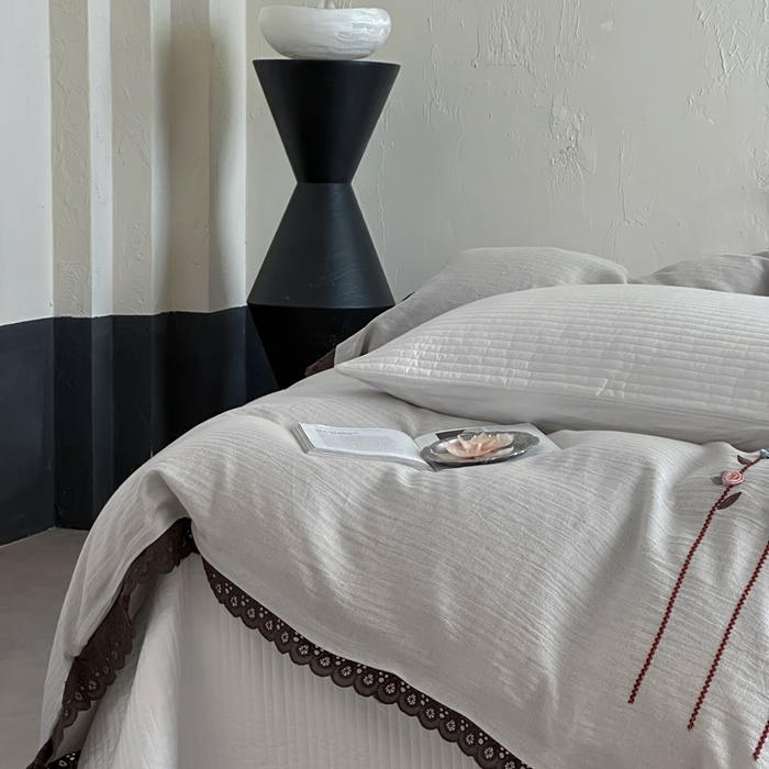 91家纺网 家纺一手货源 找家纺 （总）月夏 2025新款全棉纯棉棉麻单被套被套单件-缤纷花语