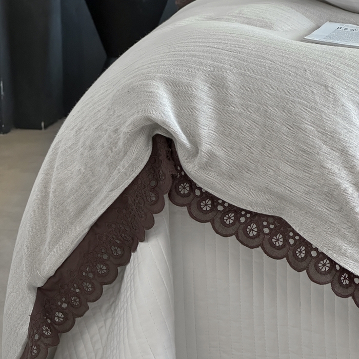 91家纺网 家纺一手货源 找家纺 月夏 2025新款全棉纯棉棉麻单被套被套单件-缤纷花语 缤纷花语-灰色