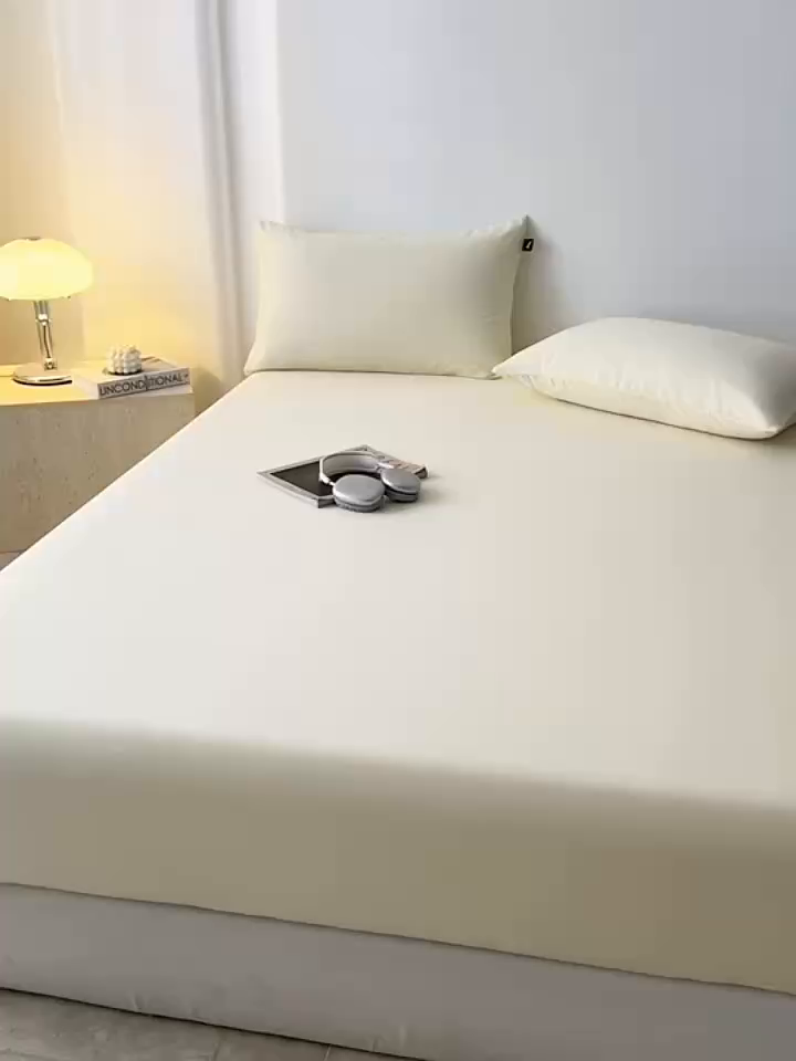 91家纺网 家纺一手货源 找家纺 眠博士 2025新款大雁纹小提花全棉纯棉床笠单件-单床笠 床笠-雁纹米