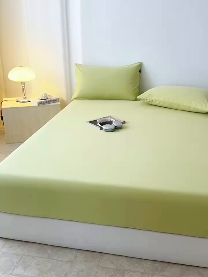 91家纺网 家纺一手货源 找家纺 （总）眠博士 2025新款大雁纹小提花全棉纯棉床笠单件-单床笠