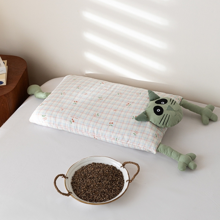 91家纺网 家纺一手货源 找家纺 （总）卓昌枕芯2025新款荞麦壳卡通成人枕猫咪枕