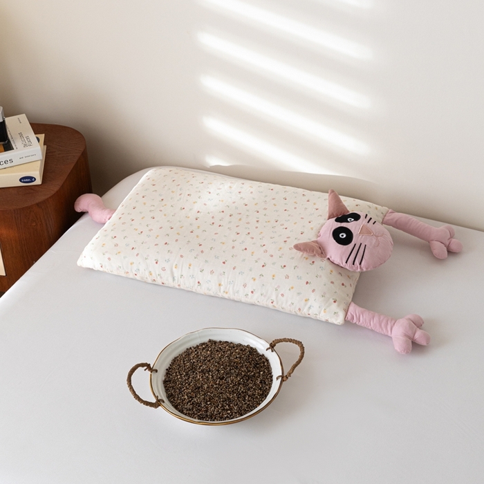 91家纺网 家纺一手货源 找家纺 （总）卓昌枕芯2025新款荞麦壳卡通成人枕猫咪枕