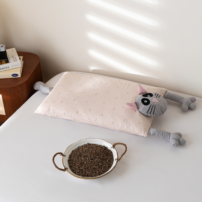 91家纺网 家纺一手货源 找家纺 （总）卓昌枕芯2025新款荞麦壳卡通成人枕猫咪枕