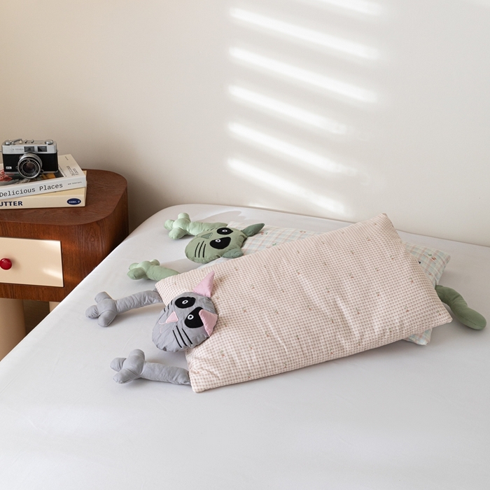 91家纺网 家纺一手货源 找家纺 （总）卓昌枕芯2025新款荞麦壳卡通成人枕猫咪枕